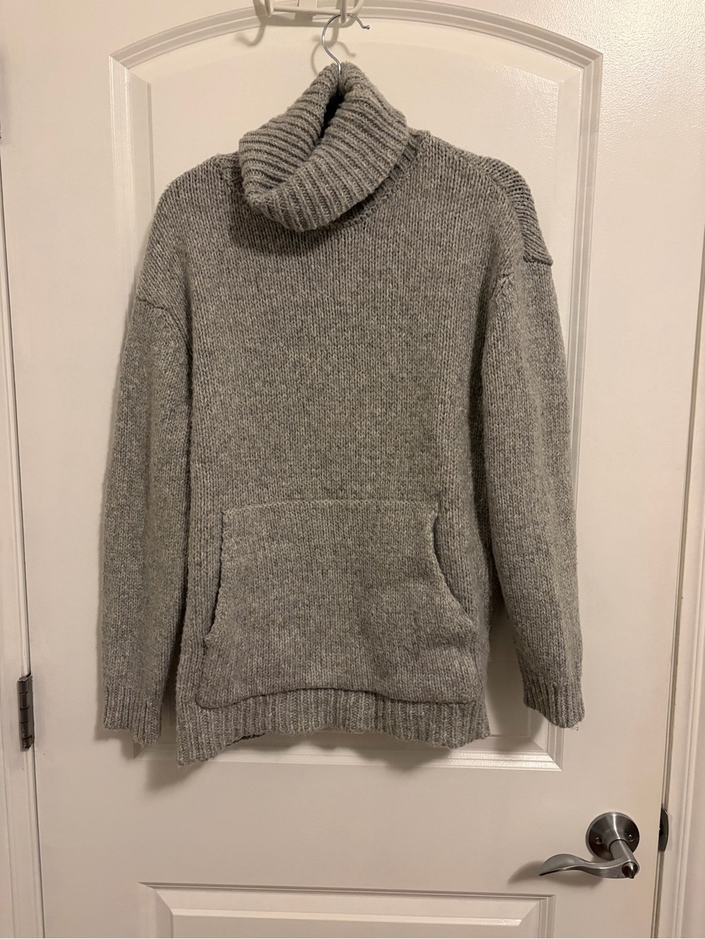 Fashion Nova Gray Cowl Neck Knit Sweater